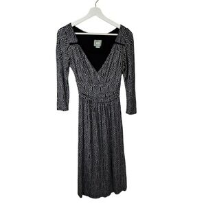 Vintage Maeve‎ Anthropologie Womens Geometric Print Dress SZ XXS